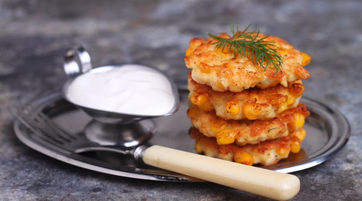 Жареники с беконом и кукурузой