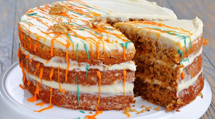 Пісний морквяний торт