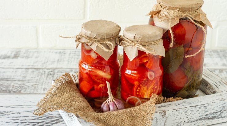 Консервовані помідори і перці в желе