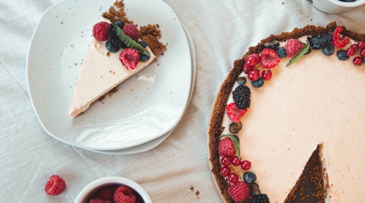 Чизкейк с ягодами