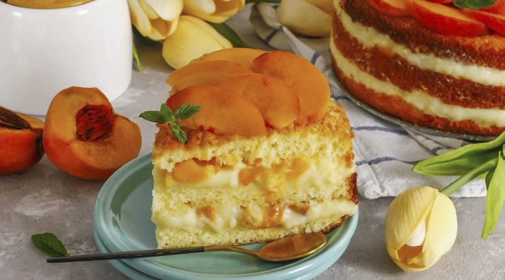 Персиковий торт