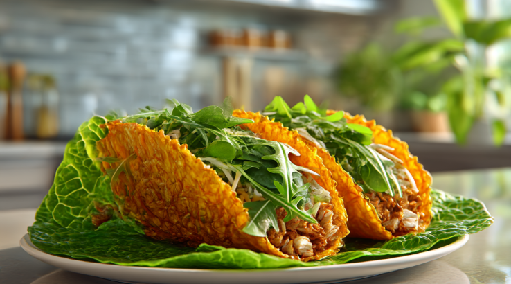 Морквяні тако з куркою та руколою