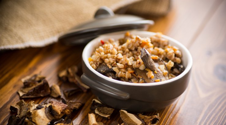 Гречка з грибами