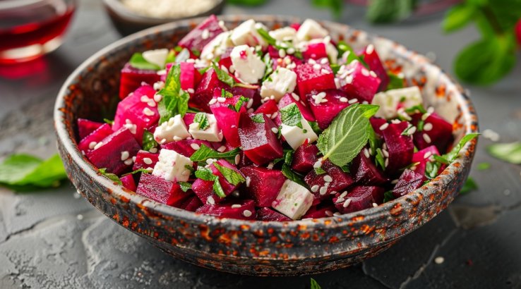 Буряк, фета і кунжут