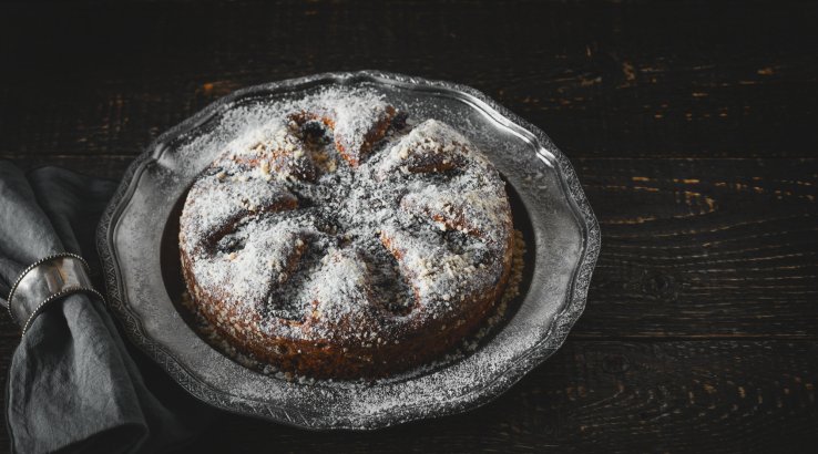 Швидкий пиріг з варенням