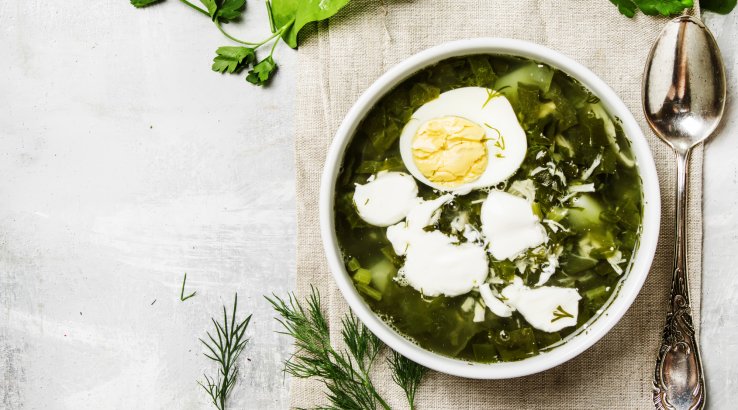 Зелений борщ з щавелю