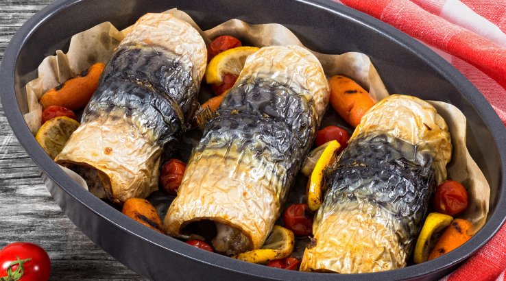 Рулетики зі скумбрії