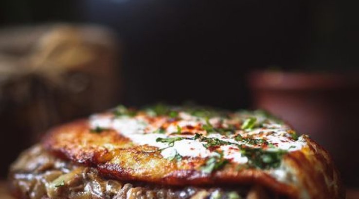 Панський дерун з грибами