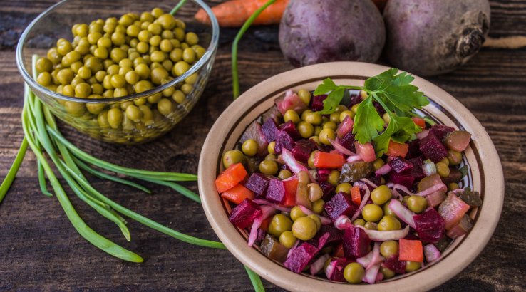 Гарячий салат вінегрет