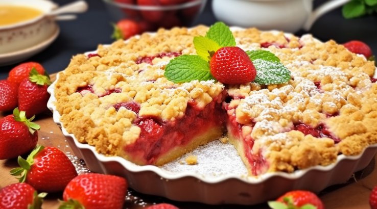 полуничний пиріг