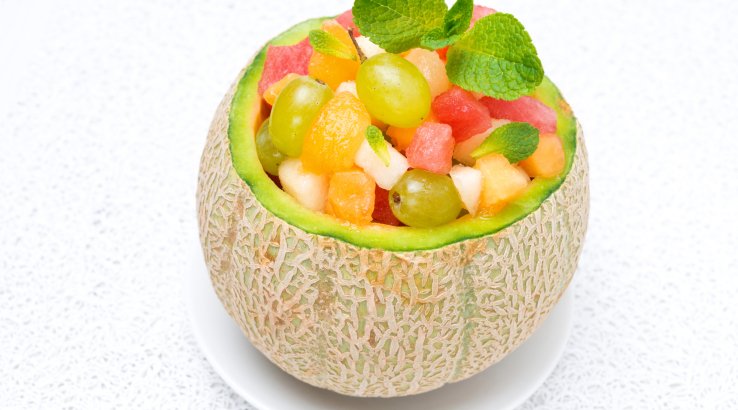 Салат з дині із сиром