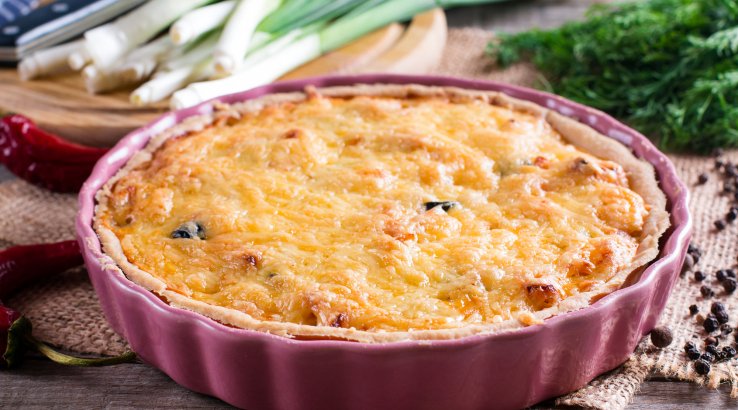 Пиріг з м’ясом і сиром