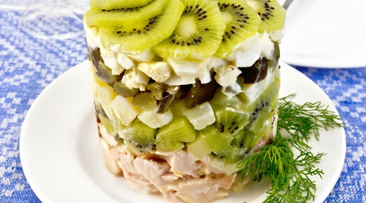 Салат з курятиною і ківі - рецепт