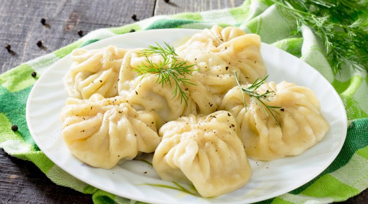 Манти з гарбузом