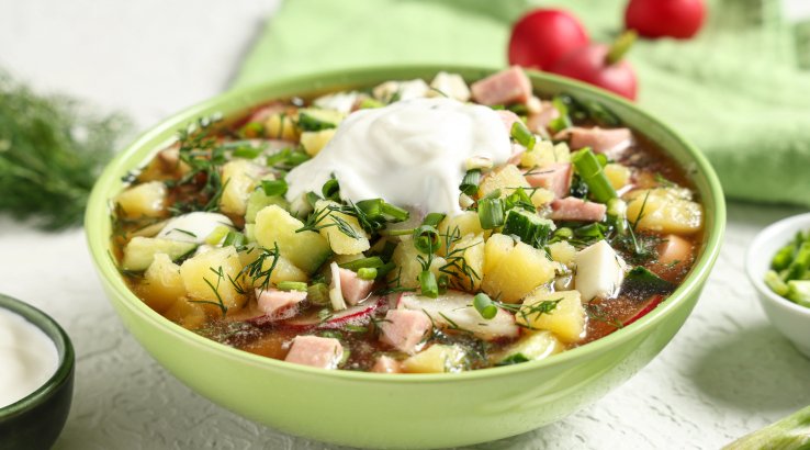 Окрошка з картоплею