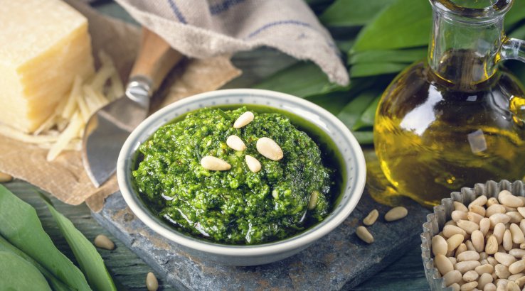 Песто зі спаржевою квасолею