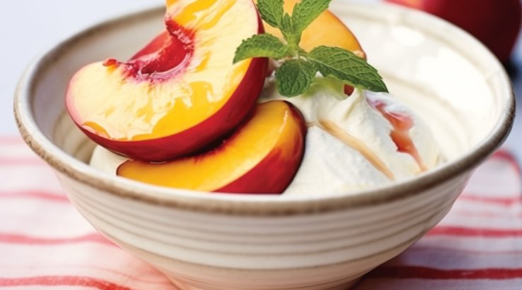 нектарини з ванільним кремом