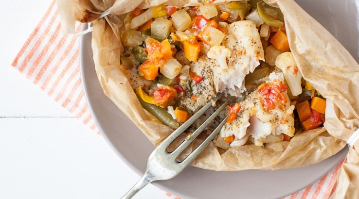 Філе камбали в пергаменті