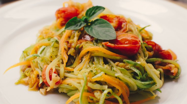 Вермишель с кабачками