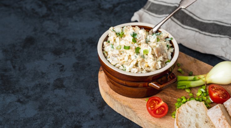 Намазка з яйцем і зеленню