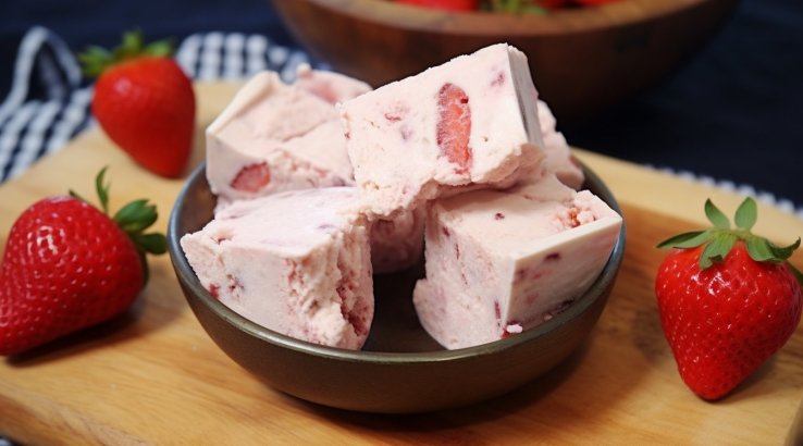 пполунично-бананове морозивоолунично-бананове морозиво