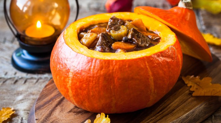 Рагу з яловичиною та гарбузом