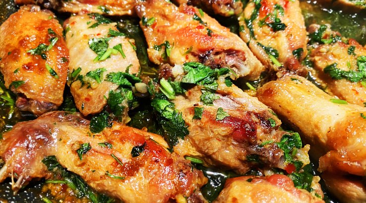 Запечені курячі крильця