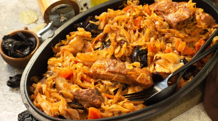 Реберця з квашеною капустою