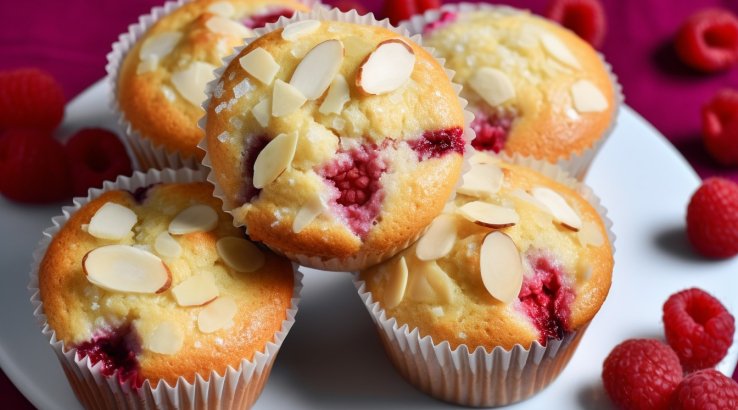 Кекси з малиною