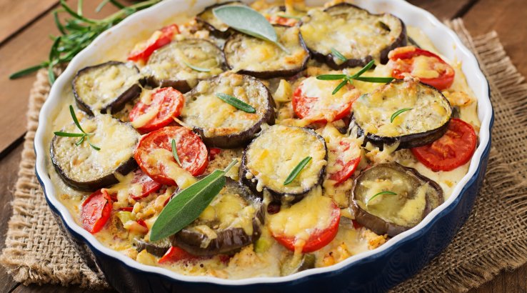 Запіканка з баклажанами