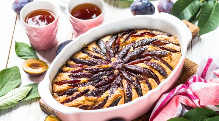 Сливовий пиріг з франжипаном