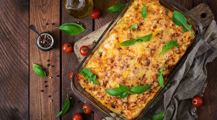 Лазанья с баклажанами