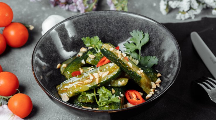 Огірки по-корейськи у пакеті