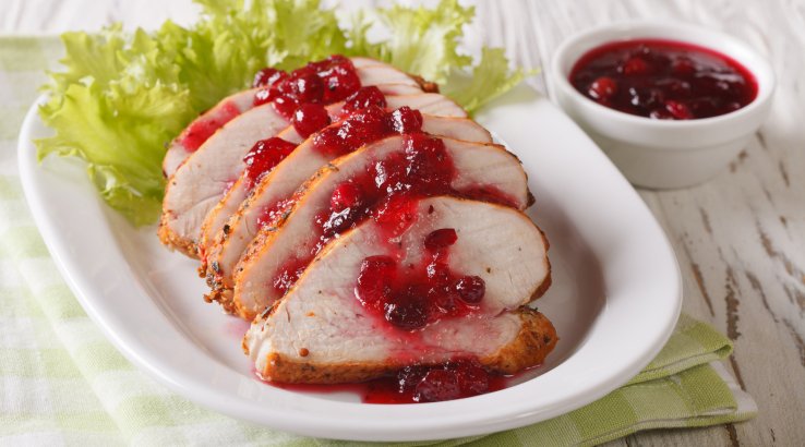 Філе індички у журавлиному соусі - рецепт