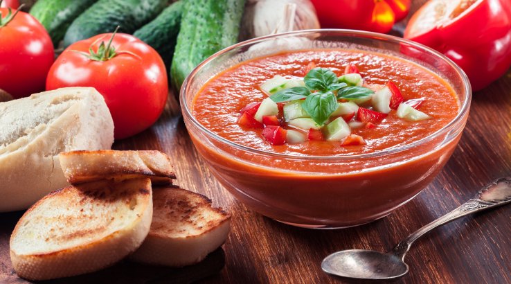 Окрошка на томатному соці рецепт