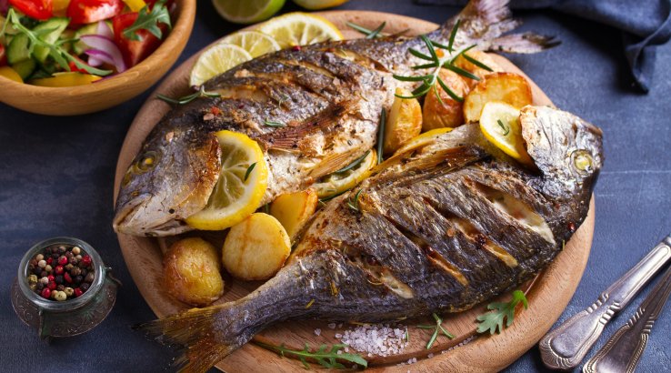 Дорадо з апельсинами