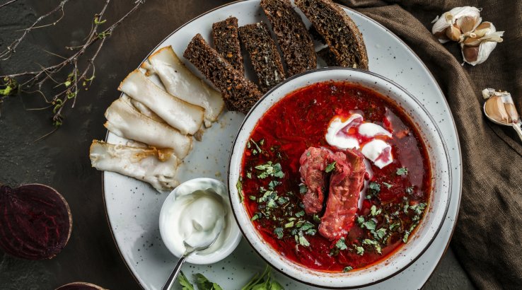 Борщ на реберцях