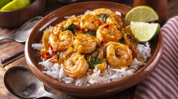 Джамбалая з морепродуктами