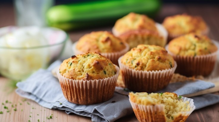 Кабачково-яблучні мафіни