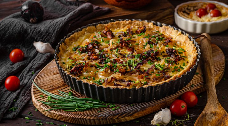 Цибулевий пиріг з сиром