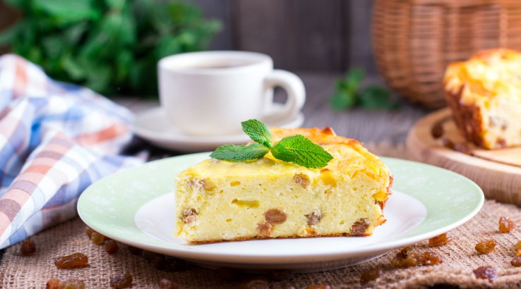 Нутова запіканка з кеш'ю та родзинками