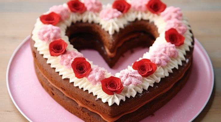 Торт «Серце» на День святого Валентина