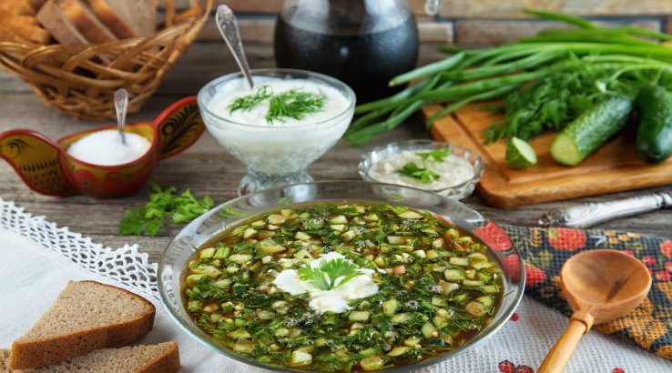 Окрошка з рибою