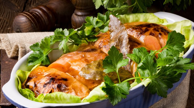 Пісні голубці з грибами і гречкою