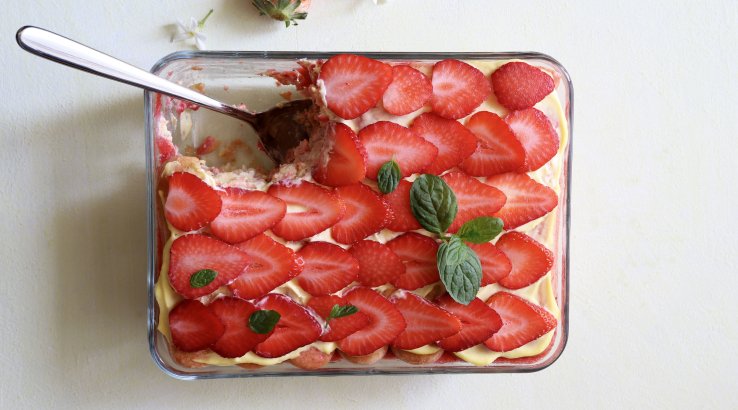 Тирамісу з полуницею