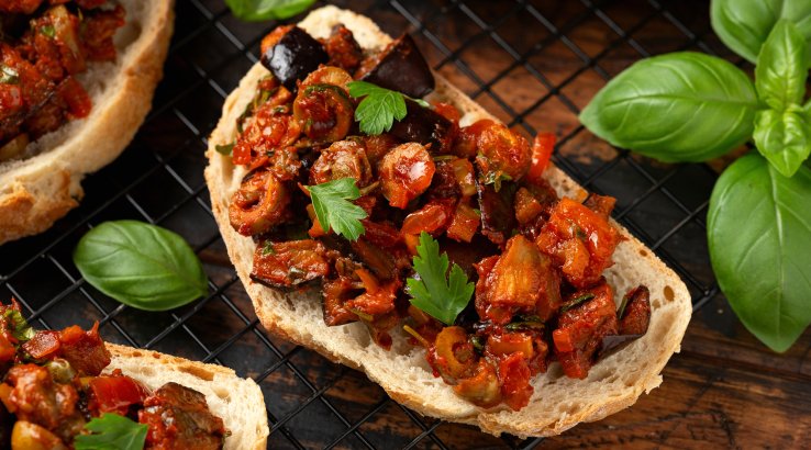 Італійська капоната з баклажанів