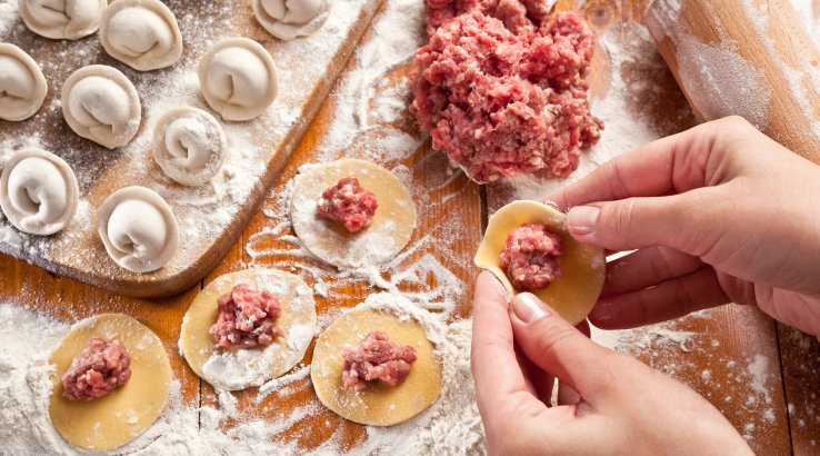 Тесто на пельмени