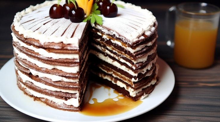 Торт «Спартак» на сковороді: рецепт від Лілії Цвіт