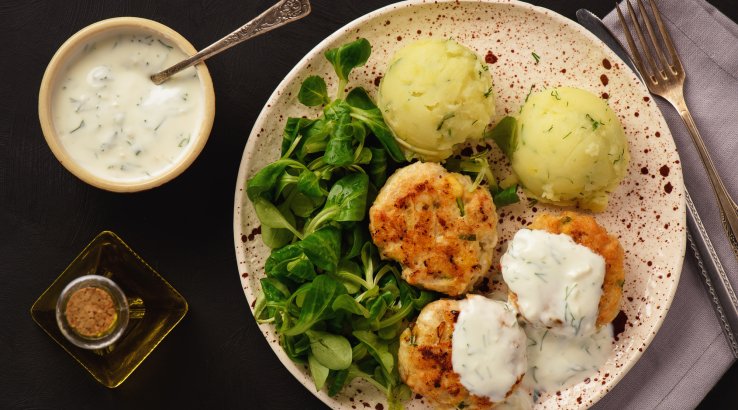 Курячі котлети із сиром і зеленню