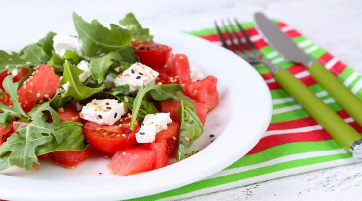 кавуновий салат з помідорами